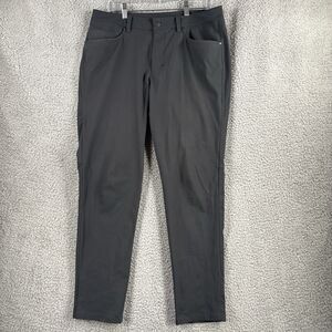 Lululemon ABC Slim Fit Pant Men's Size 34x30 Black Casual Chino Stretch Tapered
